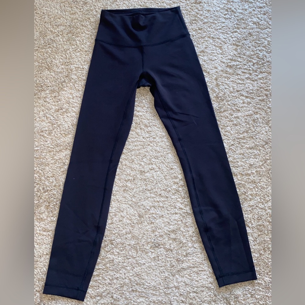 Lululemon black 25” Wunder Train leggings
